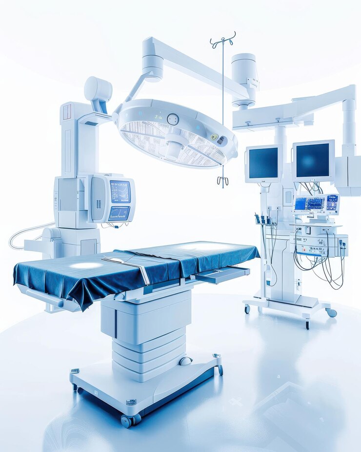 robotic surgery concept with advanced precision instruments futuristic medical facility clean white background ar 45 v 6 job id aaf2d8f60bb44da7b2873c4ee088a320_984027 291424